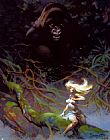Frank Frazetta King Kong painting